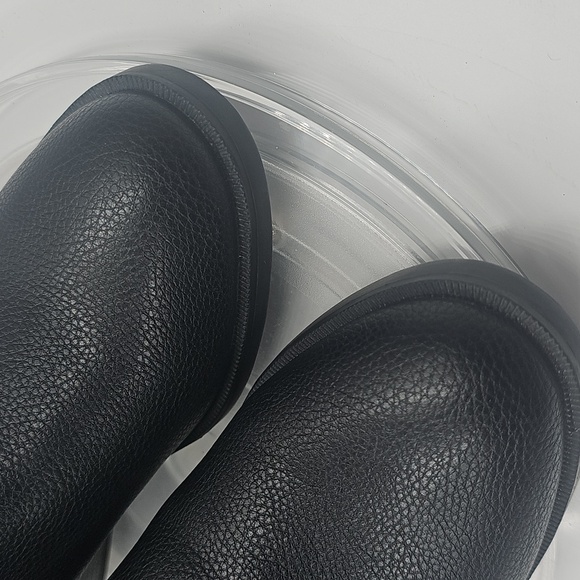 J Simply Vera Vera Wang Ankle Boots Faux Leather Black Zipper Sz 7.5M - Picture 7 of 11